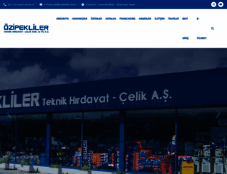 ozipekliler.com.tr screenshot