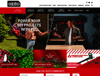 ozito.com.au screenshot
