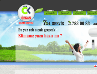 ozkanklimaizmir.com screenshot