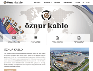 oznurkablo.com.tr screenshot