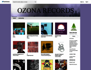 ozona.bandcamp.com screenshot