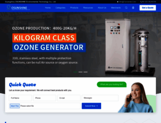 ozonegeneratorsupplier.com screenshot