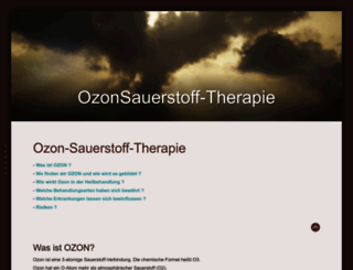 ozonsauerstofftherapie.de screenshot