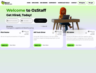 ozstaff.com screenshot