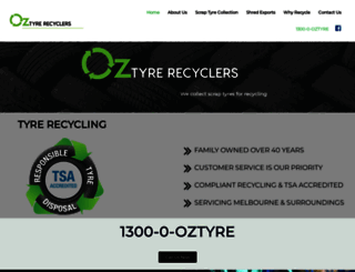 oztyrerecyclers.com screenshot
