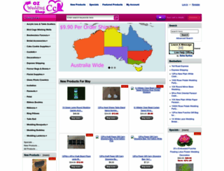 ozweddingshop.com screenshot