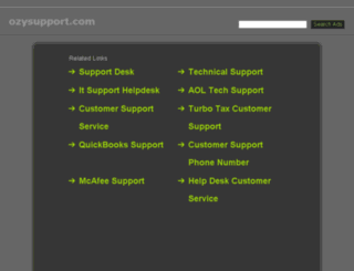 ozysupport.com screenshot