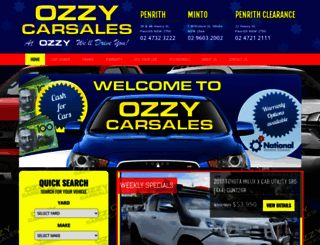 ozzycarsales.com.au screenshot
