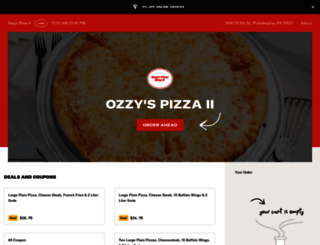 ozzyspizzashop2.com screenshot