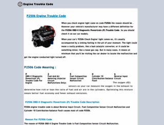 p2506.engine-trouble-code.com screenshot