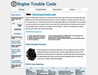 p2544.enginetroublecode.com screenshot