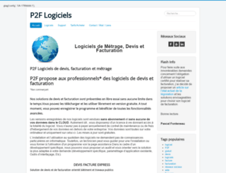 p2f-logiciels.com screenshot