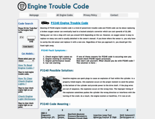 p3240.enginetroublecode.com screenshot