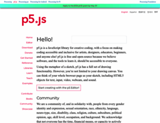 p5js.org screenshot