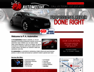 paautomotiverepair.com screenshot