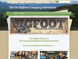 pabigfootcampingadventure.com screenshot