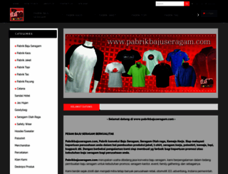 pabrikbajuseragam.com screenshot
