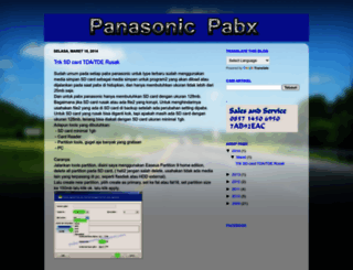 pabx-panasonic.blogspot.com screenshot