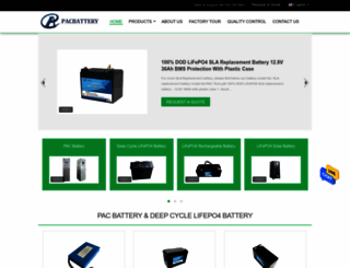 pac-battery.com screenshot