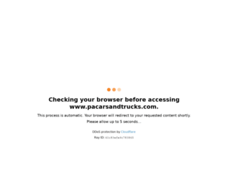 pacarsandtrucks.com screenshot