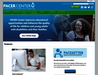 pacer.org screenshot