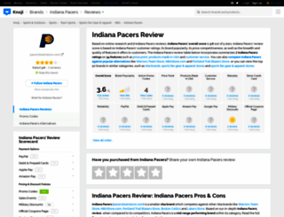 pacers.knoji.com screenshot