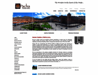 pachatoursperu.com screenshot