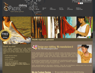 pacific-clothingfactory.com screenshot