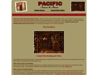 pacific-sauna-wine.com screenshot