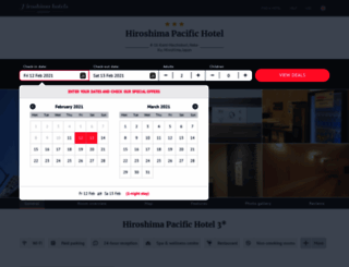 pacific.hotels-hiroshima.com screenshot