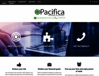 pacifica-ca.com.au screenshot