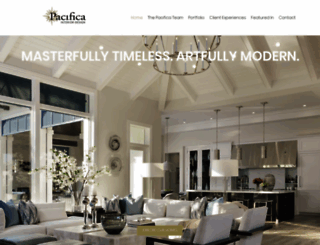 pacificainteriordesign.com screenshot