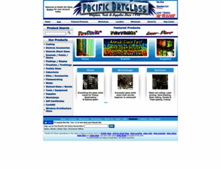 pacificartglass.com screenshot