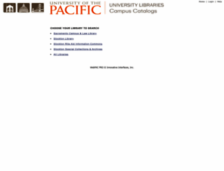 pacificatclassic.pacific.edu screenshot