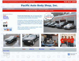 pacificautobodyshopconcord.com screenshot