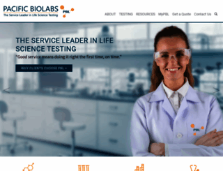 pacificbiolabs.com screenshot