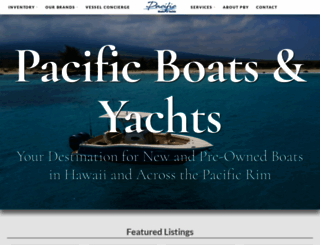 pacificboatsales.com screenshot