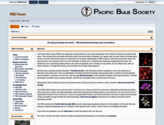 pacificbulbsociety.org screenshot