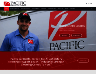 pacificcarpetcleaning.net screenshot