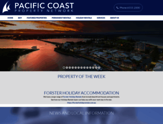 pacificcoastproperty.com.au screenshot