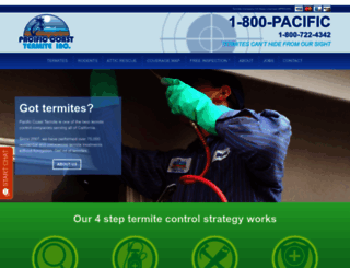 pacificcoasttermite.com screenshot
