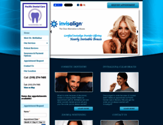 pacificdentalcare.net screenshot