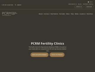 pacificfertility.ca screenshot