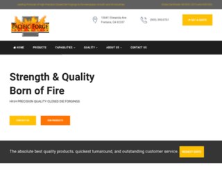 pacificforge.com screenshot