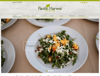 pacificharvestcatering.com screenshot