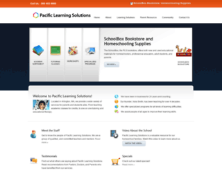pacificlearningsolutions.com screenshot