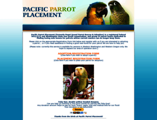pacificparrots.org screenshot