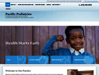 pacificpediatrics.com screenshot