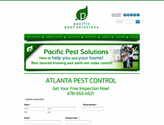 pacificpestsolutions.com screenshot