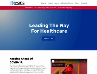 pacificpharmaceuticals.com screenshot
